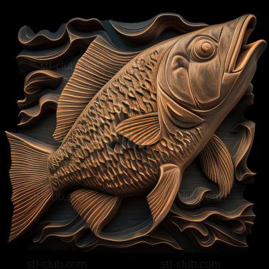 3D model st Paraloricaria fish (STL)